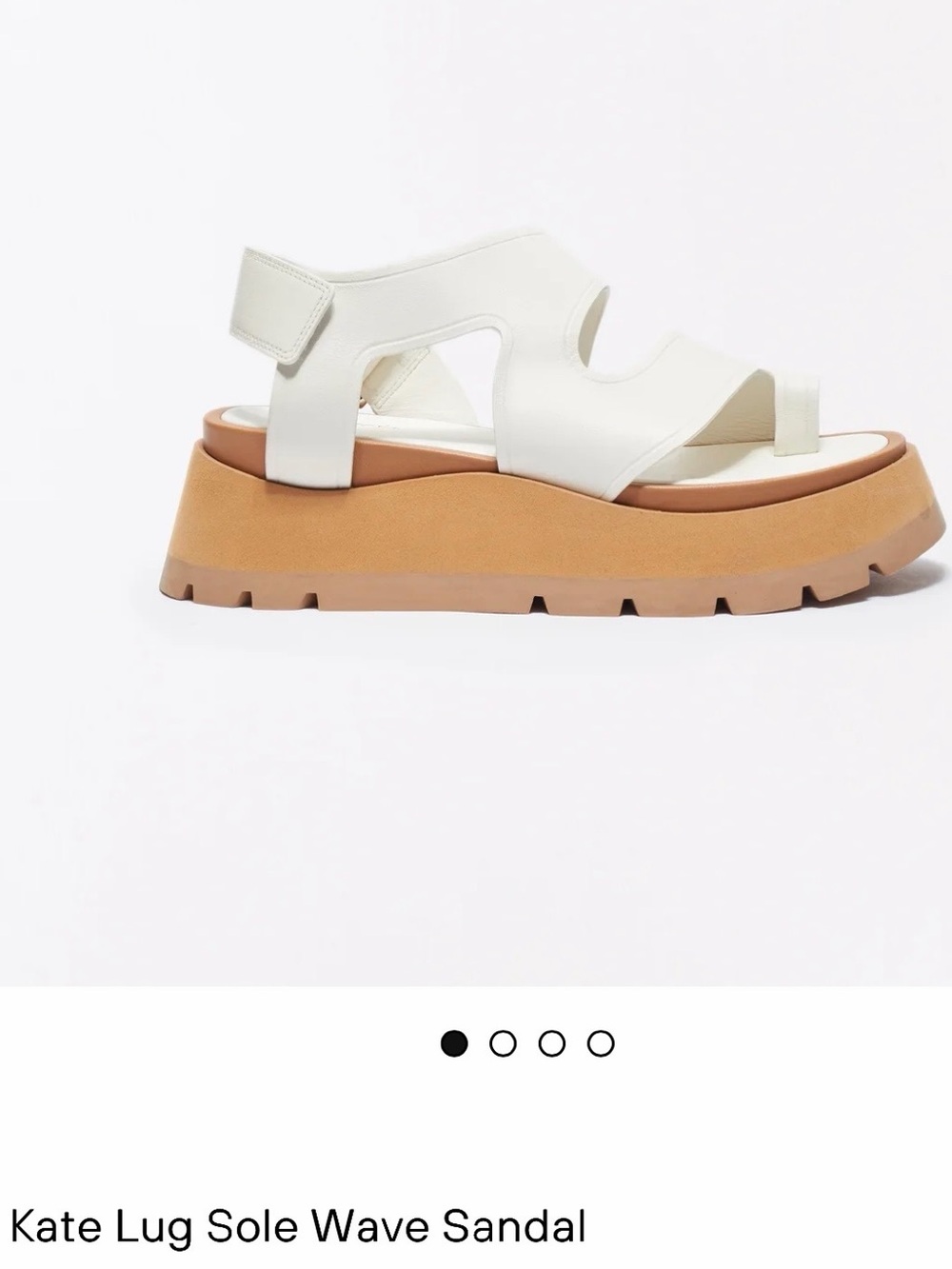 Sold Out Phillip Lim White Leather Kate Lug Sole Platform Sandal